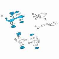 OEM Toyota Tundra Front Pipe Diagram - 17410-0S020