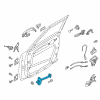 OEM 2017 Kia Soul EV Checker Assembly-Front Door Diagram - 79380B2000