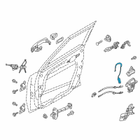 OEM 2018 Kia Soul Cable Assembly-Front Door Outside Diagram - 81381B2000