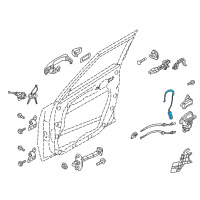 OEM 2015 Kia Soul EV Cable Assembly-Front Door Outside Diagram - 81381B2000