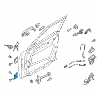 OEM 2017 Kia Soul EV Hinge Assembly-Front Door LH Diagram - 793102K000