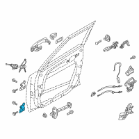 OEM Kia Soul EV Hinge Assembly-Front Door LH Diagram - 793102K000