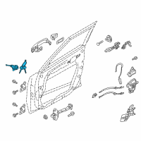 OEM 2017 Kia Soul EV Door Key Sub Set, Right Diagram - 81980B2A00