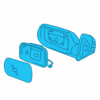 OEM 2008 Hyundai Entourage Side View Mirrors Diagram - 876104J0016C