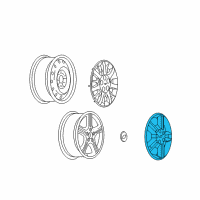 OEM Chevrolet Uplander Wheel Cover Diagram - 9597396