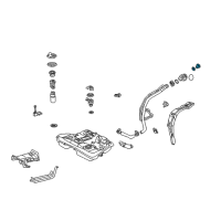 OEM Lexus LS430 Fuel Tank Cap Assembly Diagram - 77300-53010