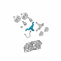 OEM Oldsmobile Silhouette Bracket Kit, Engine Electric Coolant Fan Diagram - 12363322