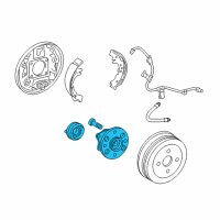 OEM 2008 Scion xD Hub & Bearing Diagram - 42450-52080