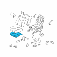 OEM 2008 Toyota Matrix Seat Cushion Pad Diagram - 71512-02010