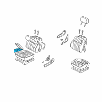 OEM 2001 Nissan Frontier Front Seat-Cup Holder Diagram - 68430-9Z500