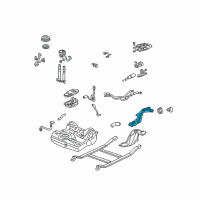 OEM Acura RSX Pipe, Fuel Filler Diagram - 17660-S6M-A31
