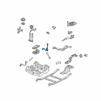 OEM 2004 Honda Civic Meter, Fuel Diagram - 17630-S5A-931