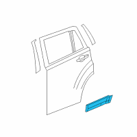 OEM 2017 Jeep Patriot Molding-Rear Door Diagram - 5182579AB