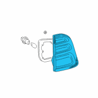 OEM 2004 Toyota Land Cruiser Lens & Housing Diagram - 81581-60020