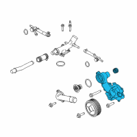 OEM Ford F-150 Water Pump Diagram - JT4Z-8501-C