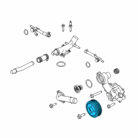 OEM Lincoln Continental Pulley Diagram - FT4Z-8509-B