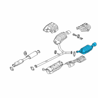 OEM 2013 Hyundai Sonata Tail With Muffler Pipe, Left Diagram - 28710-3S360