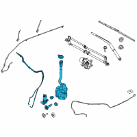 OEM 2019 Ford Explorer Reservoir Assembly Diagram - FB5Z-17618-C
