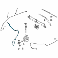 OEM 2016 Ford Explorer Lower Hose Diagram - FB5Z-17A605-A