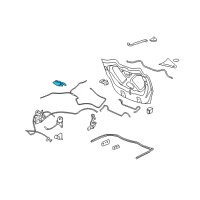 OEM 2007 Pontiac Solstice Latch Asm-Folding Top Rear Diagram - 15806629