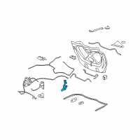 OEM 2010 Saturn Sky Hinge Asm-Rear Compartment Lid Diagram - 25928040