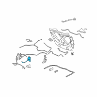 OEM 2006 Pontiac Solstice Rear Compartment Lid Latch Assembly Diagram - 25856034