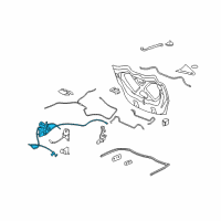 OEM 2010 Saturn Sky Release Cable Diagram - 25984475