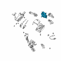 OEM 1999 BMW 750iL Steering Column Switch Diagram - 61-31-8-379-091