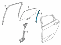 OEM 2022 Honda Civic SASH, L- RR- DOOR Diagram - 72771-T20-A01