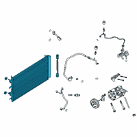 OEM 2021 Ford Escape CONDENSER ASY Diagram - LX6Z-19712-B