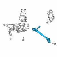 OEM 2019 Honda Fit Shaft, Steering Inter Mediate Diagram - 53212-T5R-A03