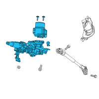 OEM 2019 Honda Fit Column Complete, Steering Diagram - 53211-T5P-L52