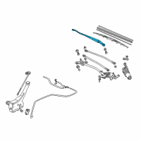 OEM 2002 Honda Civic Arm, Windshield Wiper (Driver Side) Diagram - 76600-S5A-A01