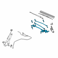 OEM 2005 Honda Civic Link, FR. Wiper Diagram - 76530-S5A-A02