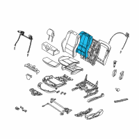 OEM BMW 323Ci Backrest Upholstery Diagram - 52-10-8-261-014