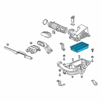 OEM 2018 Honda Clarity Element Assembly, Air/C Diagram - 17220-5WJ-A01