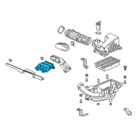 OEM Honda Clarity Duct Assembly, Air Inlet Diagram - 17252-5WJ-A01