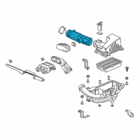 OEM Honda Clarity Tube, Air Flow Diagram - 17228-5WJ-A01