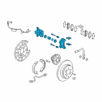 OEM 2014 Acura MDX CALIPER SUB-ASSY Diagram - 43018-TZ5-A01
