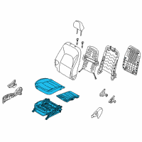OEM Kia Rio Cushion Assembly-Front S Diagram - 882001WAX0BDW
