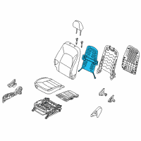 OEM Kia Rio Seat Heater Pad Diagram - 884801WAB0