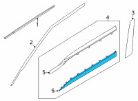 OEM Kia Seltos Piece-Fr Dr GARNISH Diagram - 87725Q5010