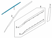 OEM Kia Seltos W/STRIP Assembly-Fr Dr B Diagram - 82210Q5010