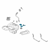 OEM 2006 Cadillac CTS Fuel Gauge Sending Unit Diagram - 88965813