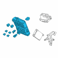 OEM Honda CR-Z Box Assembly, Fuse Diagram - 38200-SZT-A21