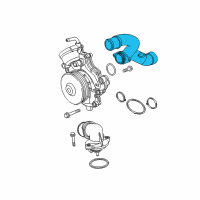 OEM Ram 1500 Classic Tube-COOLANT Inlet Diagram - 68211185AA