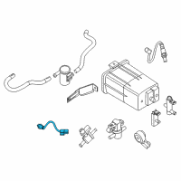 OEM Nissan Rogue Air Fuel Ratio Sensor Diagram - 22693-4BA0A