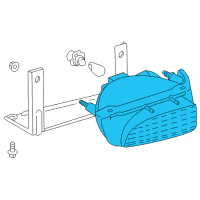 OEM 2003 Lexus SC430 Lens, Back-Up Lamp, LH Diagram - 81681-24010