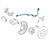 OEM Buick Front Speed Sensor Diagram - 13470639