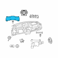 OEM 2012 Chrysler 200 Cluster-Instrument Panel Diagram - 56046512AH
